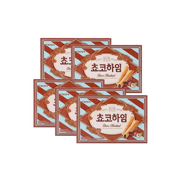 크라운 쵸코하임 142g 5박스 /사무실/간식/쿠크다스 : 에이티씨마트