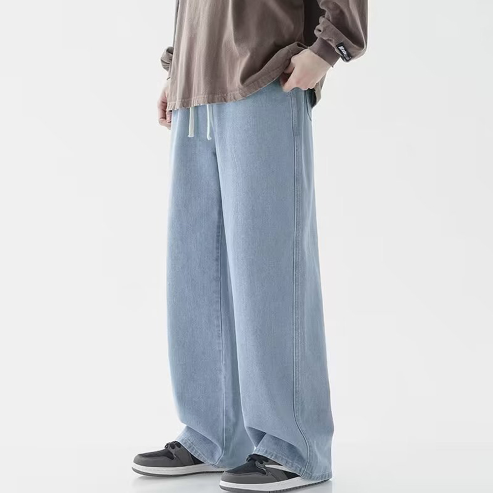 블랙진 남자흑청바지 남자통청바지 - 상세 이미지 3