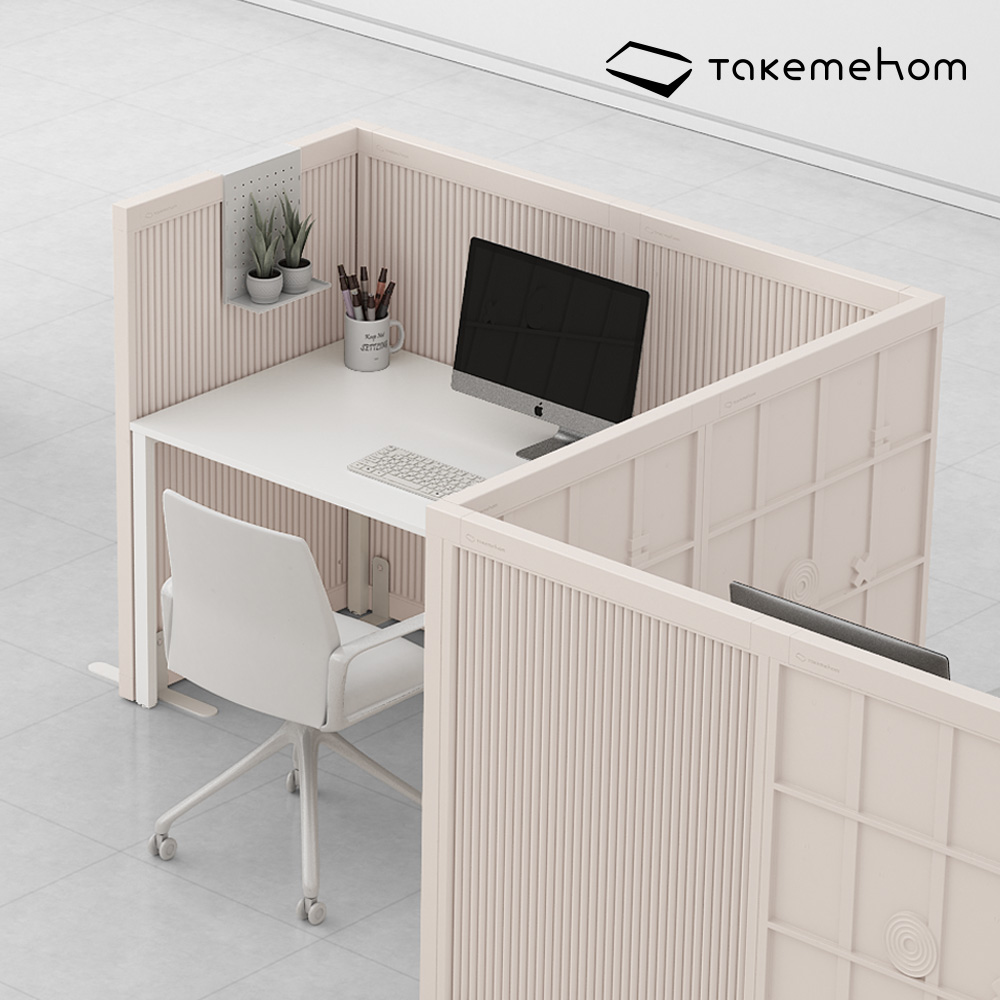 텍미홈 사무실 파티션 700 800 책상 칸막이 가림막 공간분리 사무용 이동식 가벽