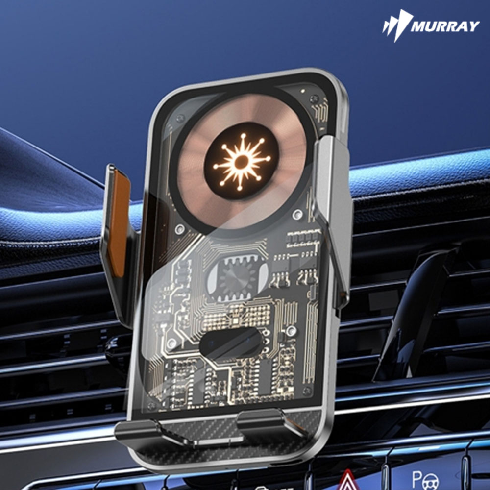 머레이 차량용 15W 핸드폰 고속 무선 충전기 센서 거치대