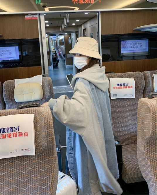 여성청자켓 배색 가을 겨울 야상 롱 간절기 오버핏 이미지 3