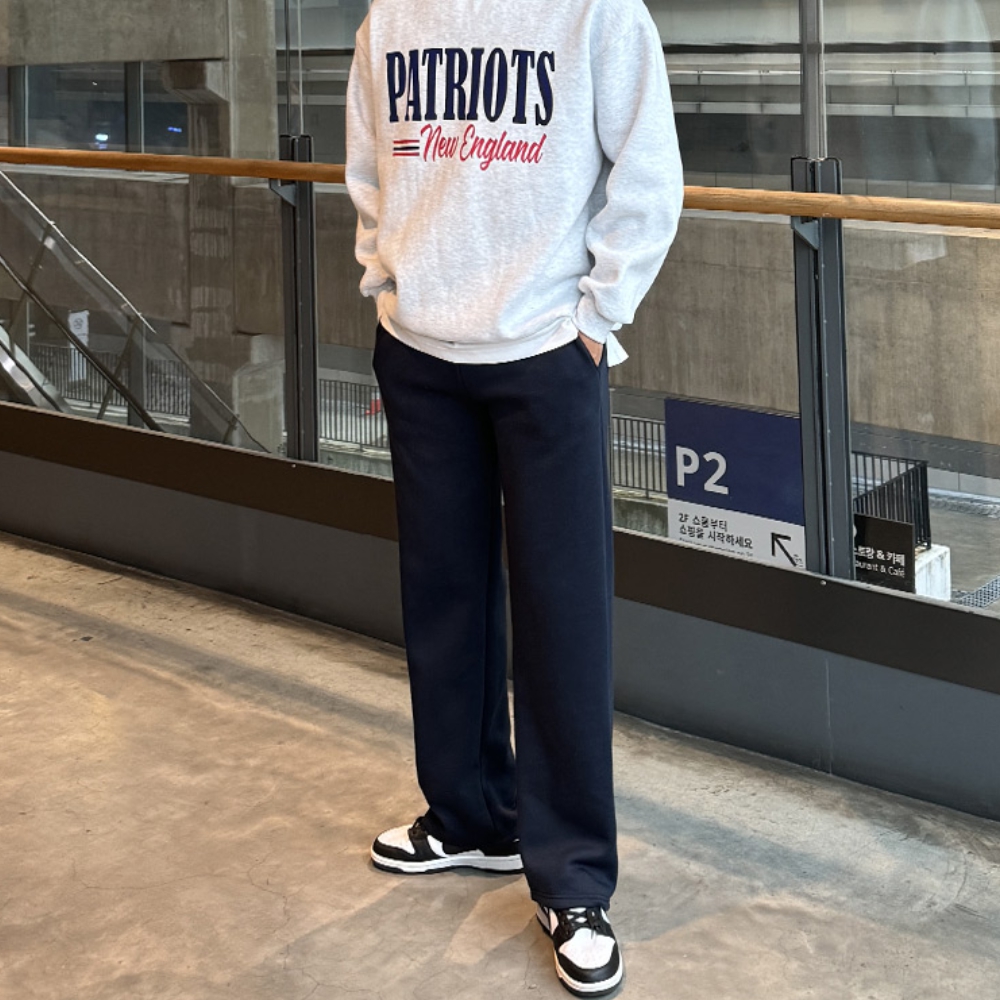 남자 오릴리 쭈리&기모 2타입 와이드 트레이닝팬츠 - 상세 이미지 3