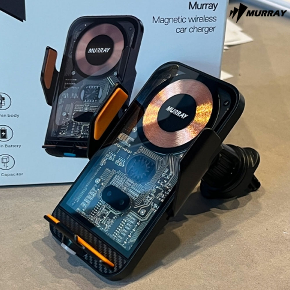 머레이 차량용 15W 핸드폰 고속 무선 충전기 센서 거치대