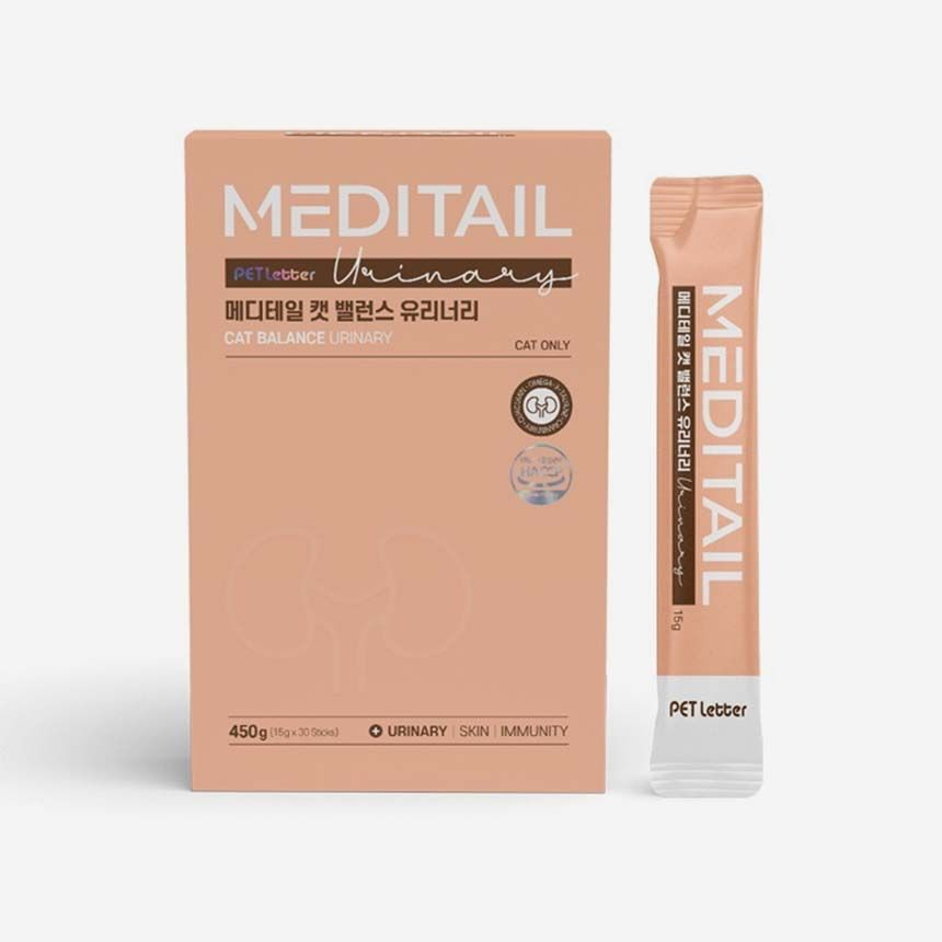 (유통기한 : 25.11.06까지) 메디테일 캣 밸런스 고양이 영양제 유리너리, 15g, 30개 - 상품 이미지