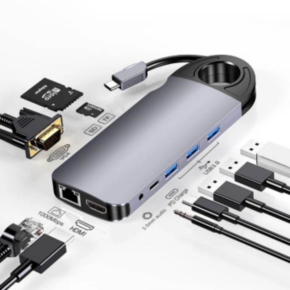USB허브 10IN1 노트북 맥북 젠더 USB멀티허브 TYPE C 영상전송 - 상세 이미지 3