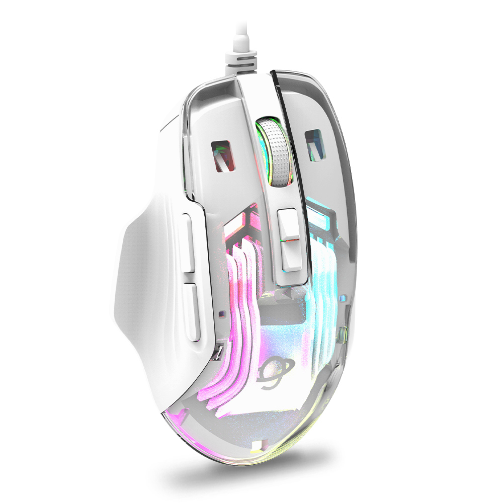 지클릭커 크리스탈 RGB 무소음 게이밍 마우스 이미지 6