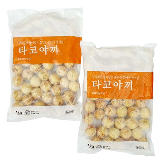 세미원 냉동 타코야끼 1kg-2개 문어볼 문어빵 타코야키 : 식자재프로