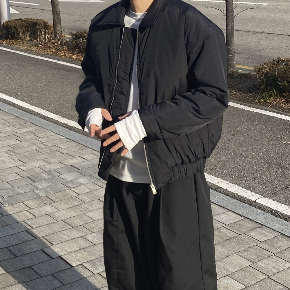 나일론점퍼 남자크롭패딩 블루종패딩 이미지 2