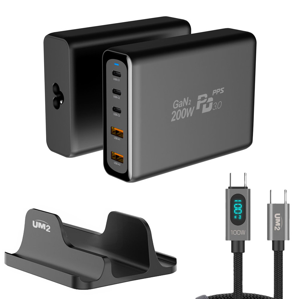 200W GNA2 접지형 고속멀티충전기 C타입 PD