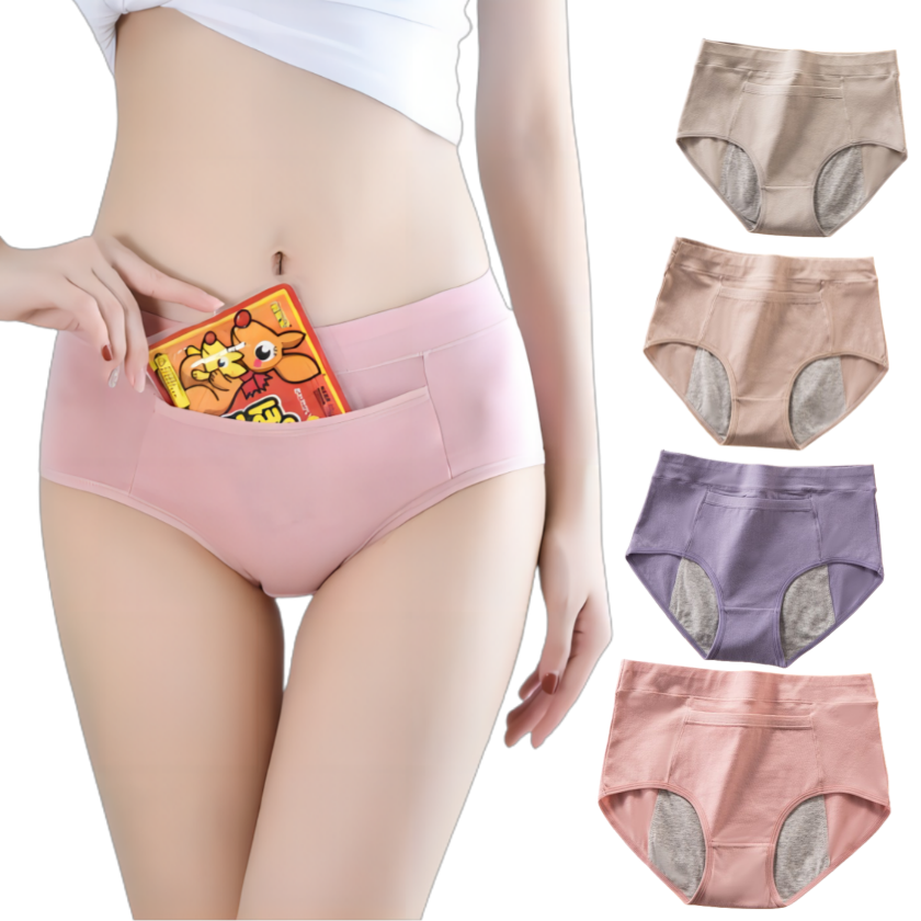 로제티카 핫팩넣는 포켓 방수 면 위생팬티 4개 제품 이미지