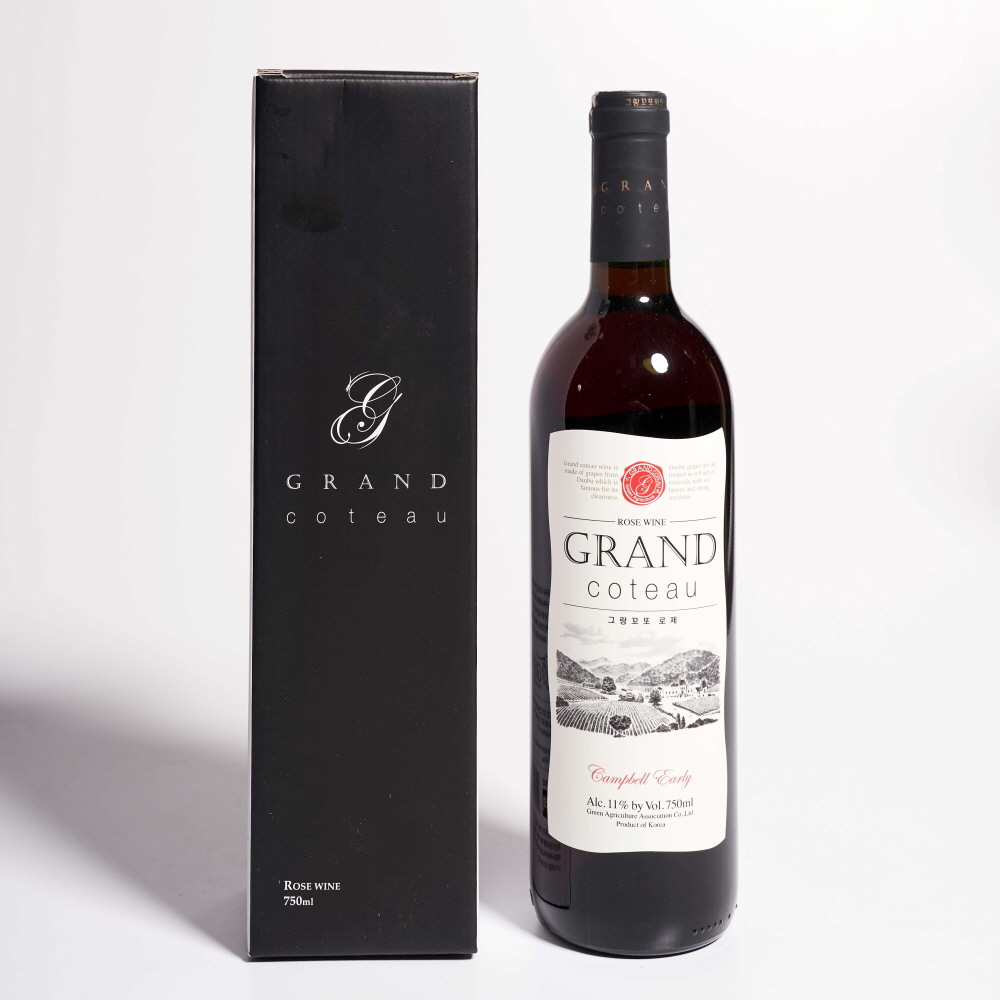 그랑꼬또 로제와인 11도 750ml 로제포도와인 한국와인 (케이스, 쇼핑백 포함) - 메인 이미지