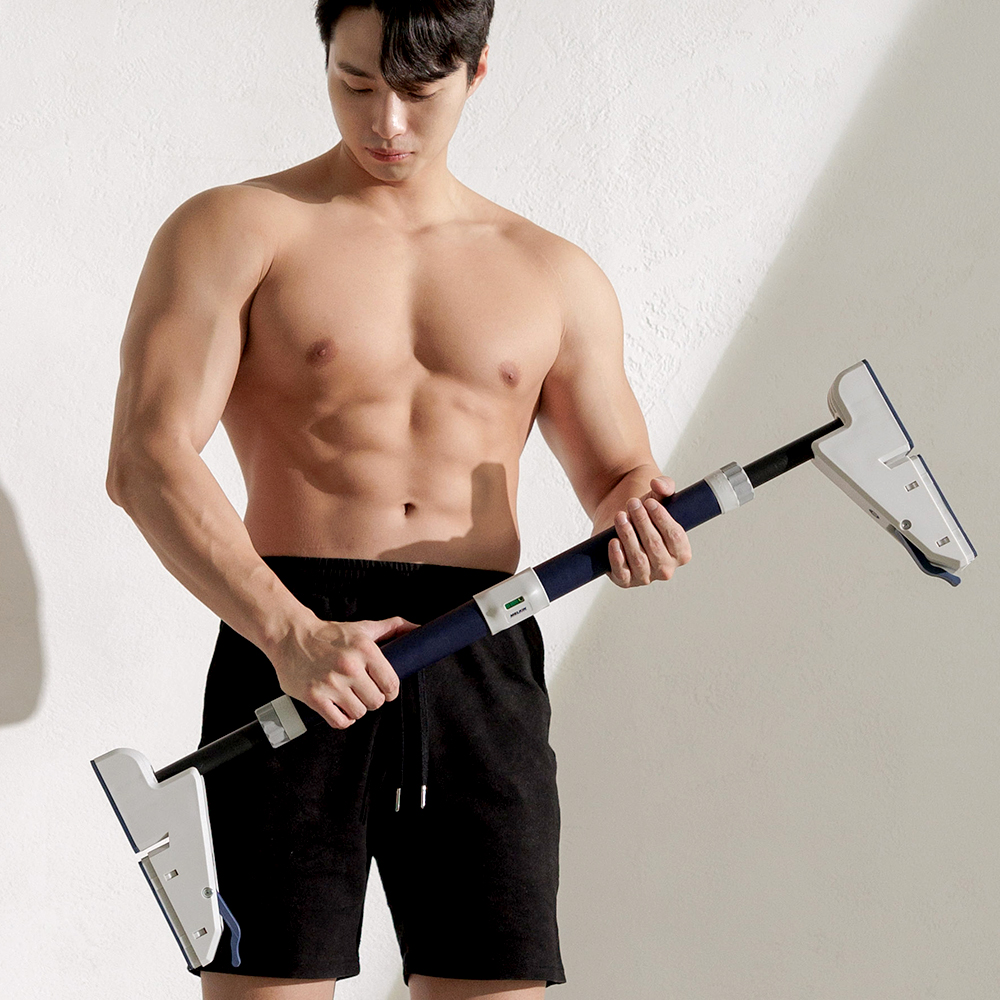 멜킨 가정용 문틀철봉 실내 턱걸이 홈트 락튼타이탄 철봉 운동기구 풀업바 방문 틈 도어짐