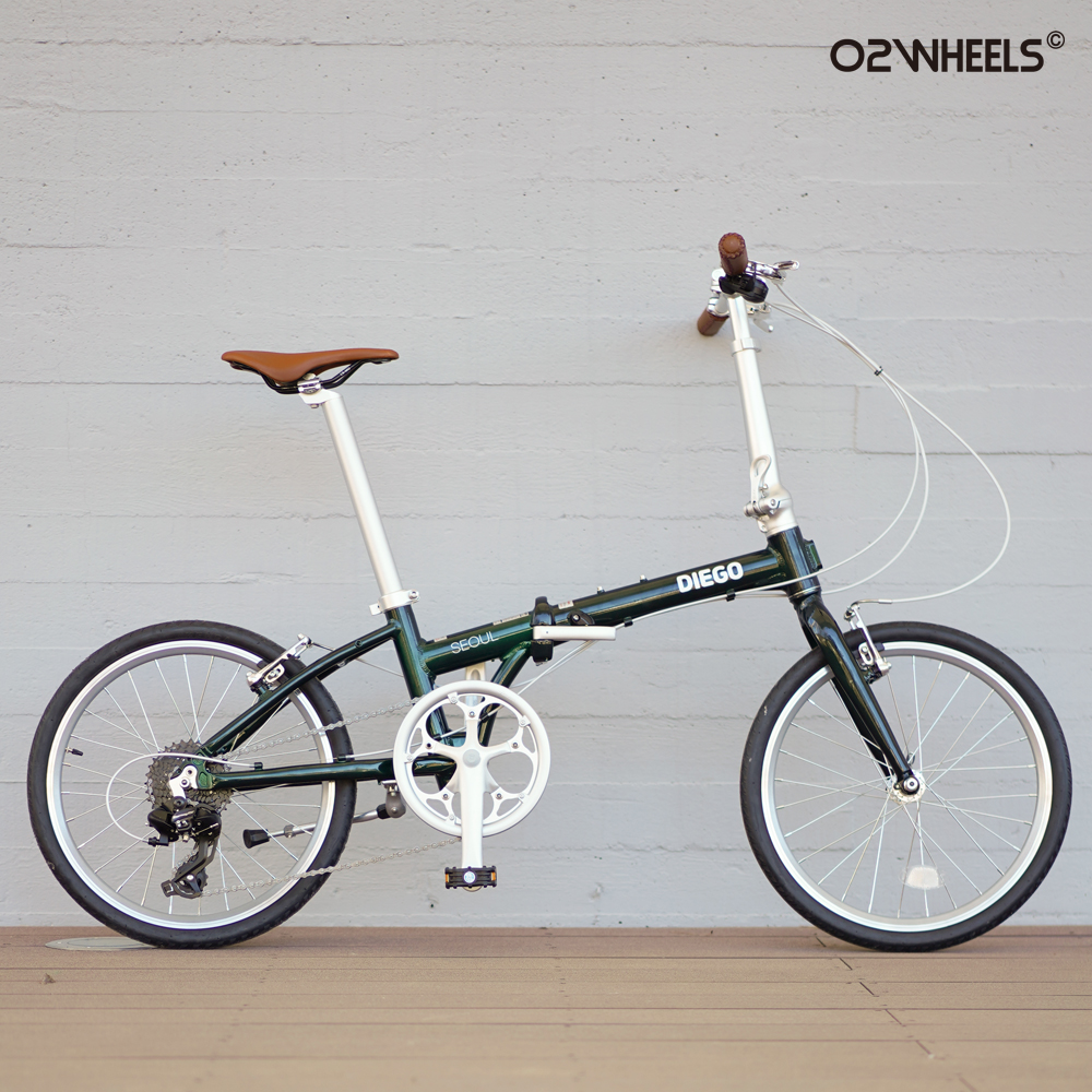오투휠스 디에고 서울 미니벨로 접이식 자전거 20인치 8단 DIEGO SEOUL 반조립