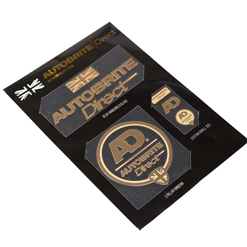 AD 오토브라이트 다이렉트 메탈 스티커 골드 - 상세 이미지 4