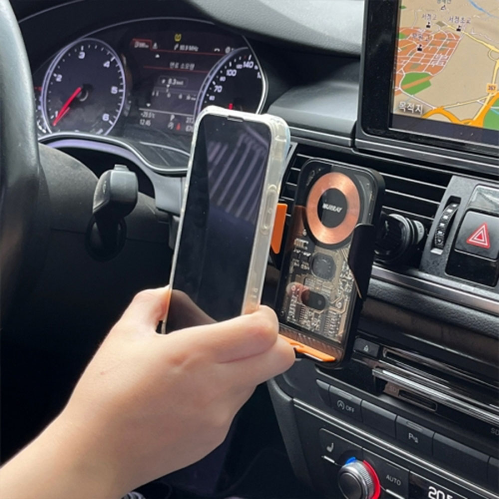 머레이 차량용 15W 핸드폰 고속 무선 충전기 센서 거치대