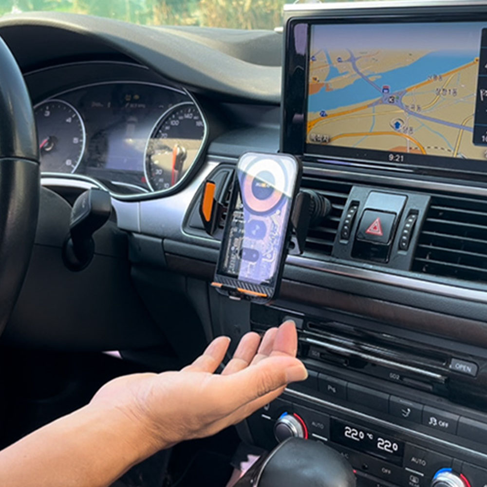 머레이 차량용 15W 핸드폰 고속 무선 충전기 센서 거치대
