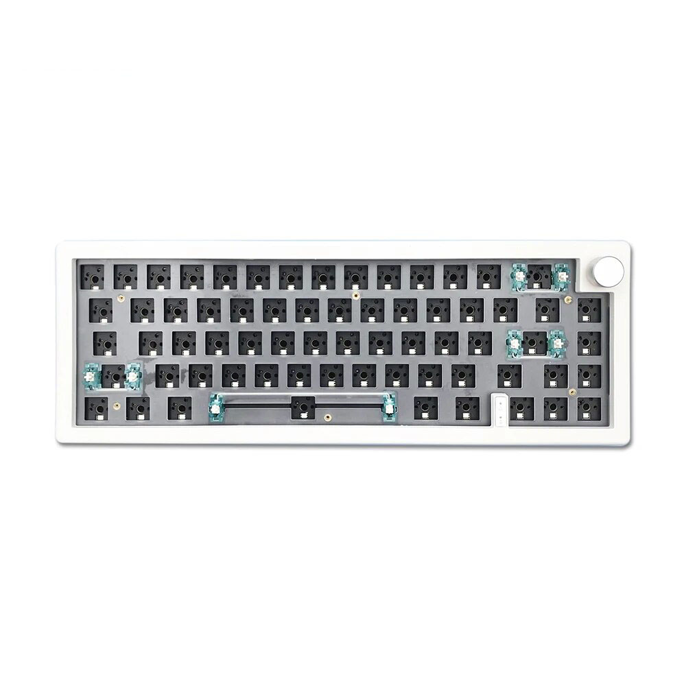 주오야 GMK67 무선 키보드 키트 베어본 ZUOYA 화이트 - 메인 이미지