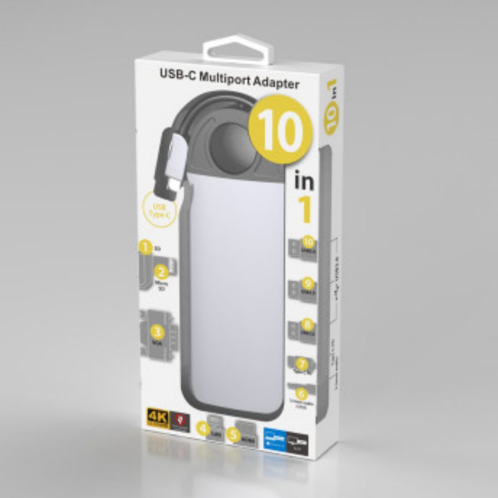 USB허브 10IN1 노트북 맥북 젠더 USB멀티허브 TYPE C 영상전송 - 상세 이미지 4