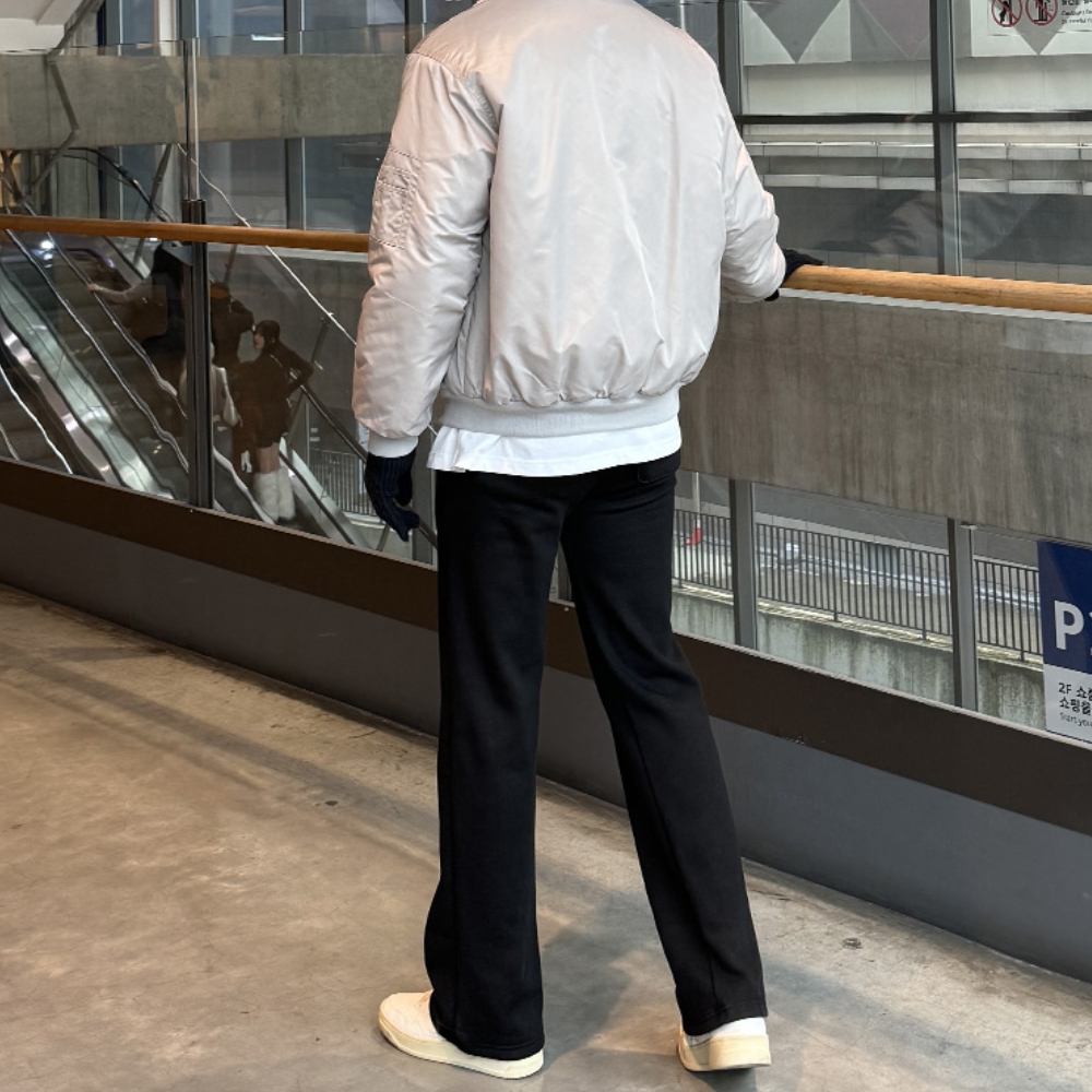 남자 오릴리 쭈리&기모 2타입 와이드 트레이닝팬츠 - 상세 이미지 5