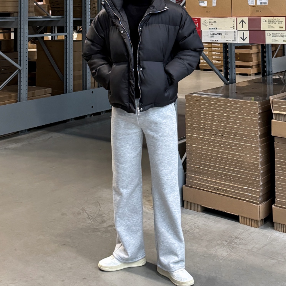 남자 오릴리 쭈리&기모 2타입 와이드 트레이닝팬츠 - 상세 이미지 2