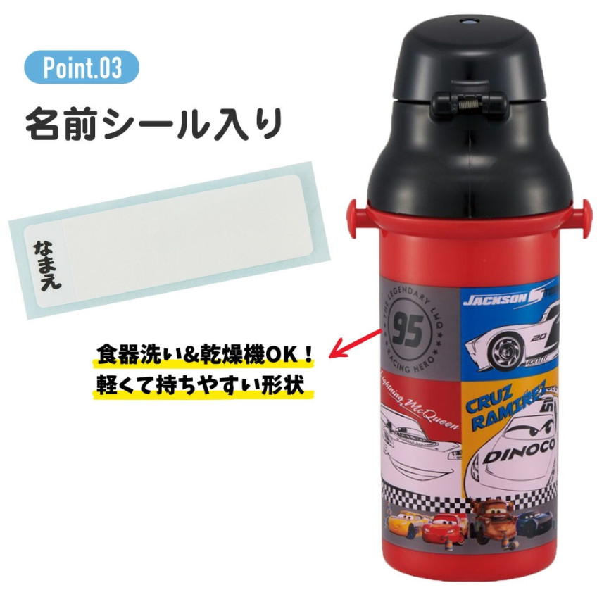 스케이터 도라에몽 캐릭터 식기세척기 대응 드링킹 타입 원푸쉬 클리어 보틀 480ml PSB5TR - 주방·식기 - 하카타몰