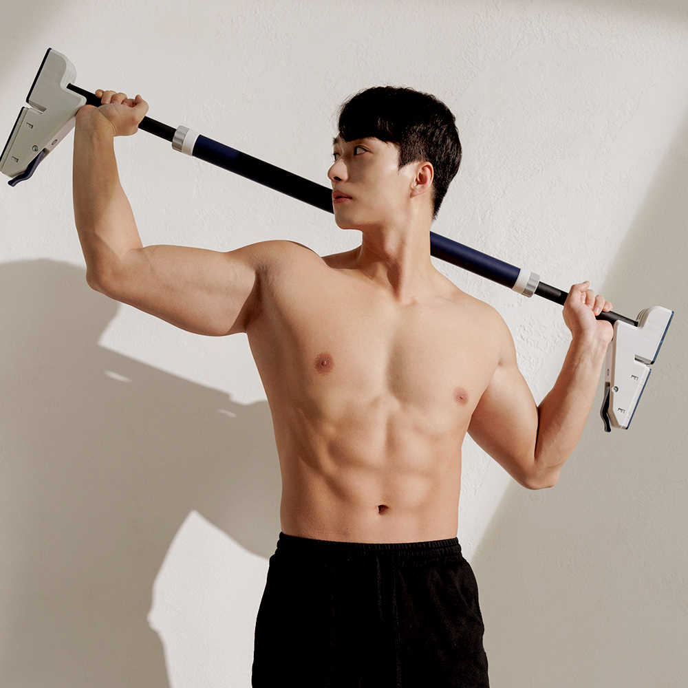 멜킨 가정용 문틀철봉 실내 턱걸이 홈트 락튼타이탄 철봉 운동기구 풀업바 방문 틈 도어짐