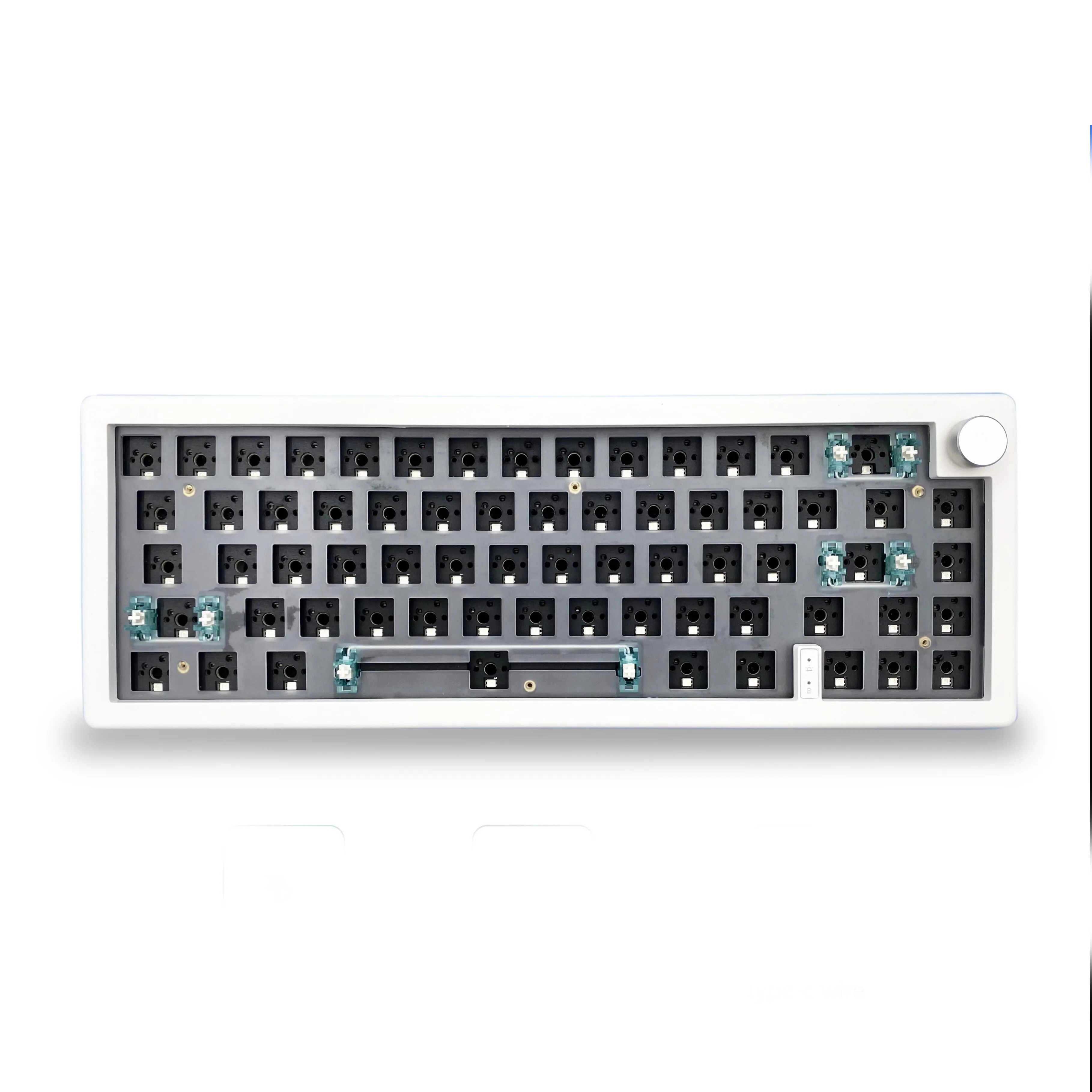 주오야 GMK67 무선 키보드 키트 베어본 ZUOYA 화이트 - 상세 이미지 4