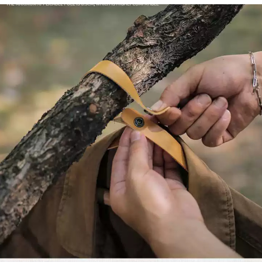 캠핑 우드 휴대용 옷걸이 초경량 다용도 접이식 수건걸이 소품걸이 차박용품 3P+3P