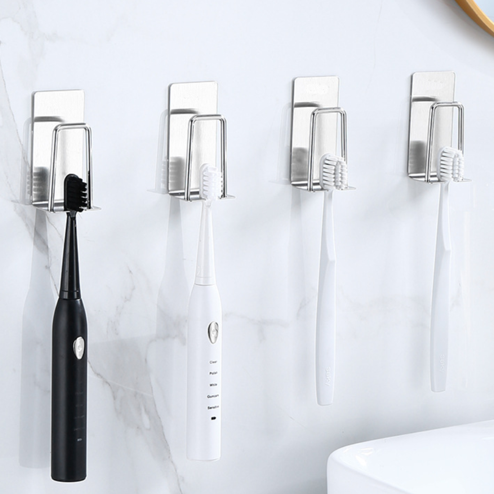 스텐 칫솔꽂이 칫솔 걸이 거치대 치솔 꽂이 홀더 베이직 2인세트