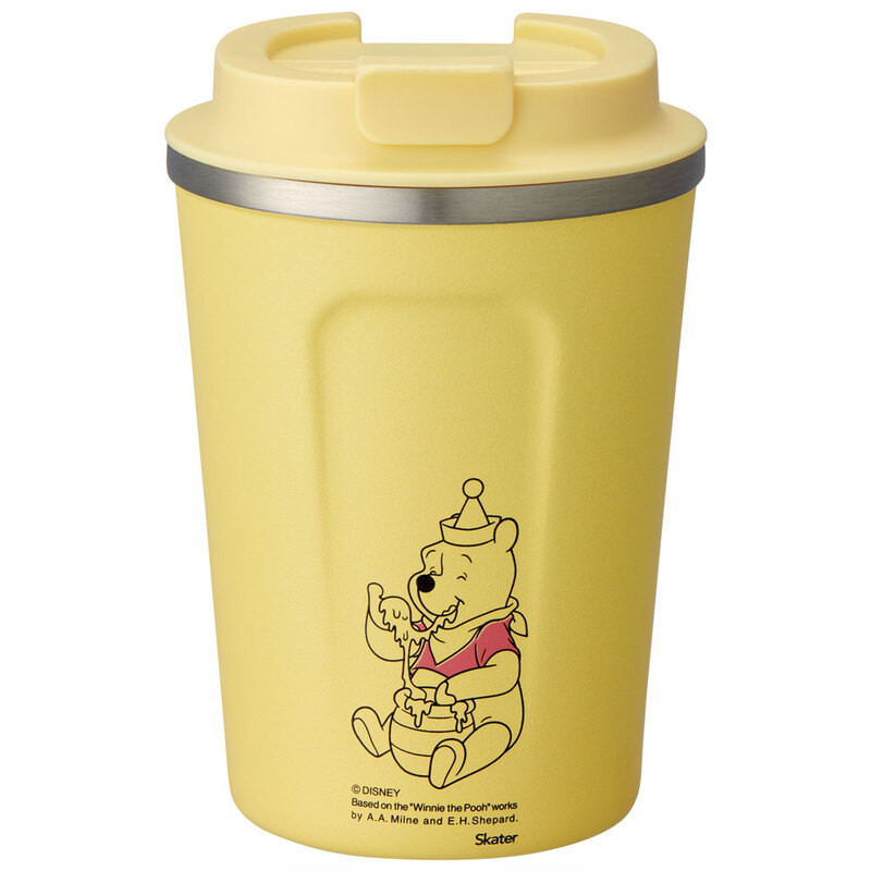 스케이터 곰돌이푸 Cafe 캐릭터 진공 단열 커피 텀블러 S 350ml STBC3F - 주방·식기 - 하카타몰