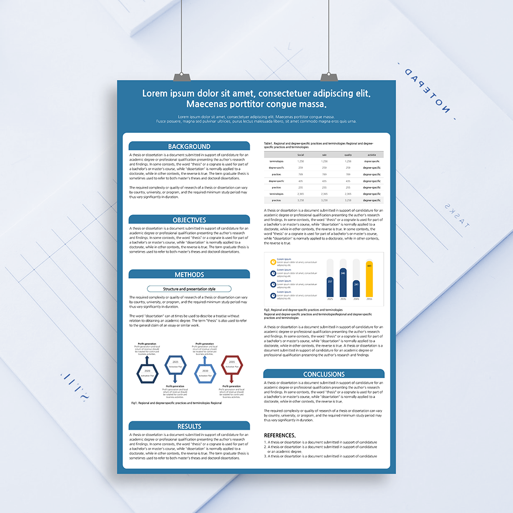 866 (85 x 120cm) 학술 포스터 PPT 템플릿 졸업논문 학위논문 포스터 이미지 1