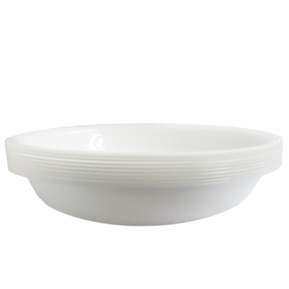 일회용 다회용 플라스틱 접시 원형 오목 10개입 16cm, 1개