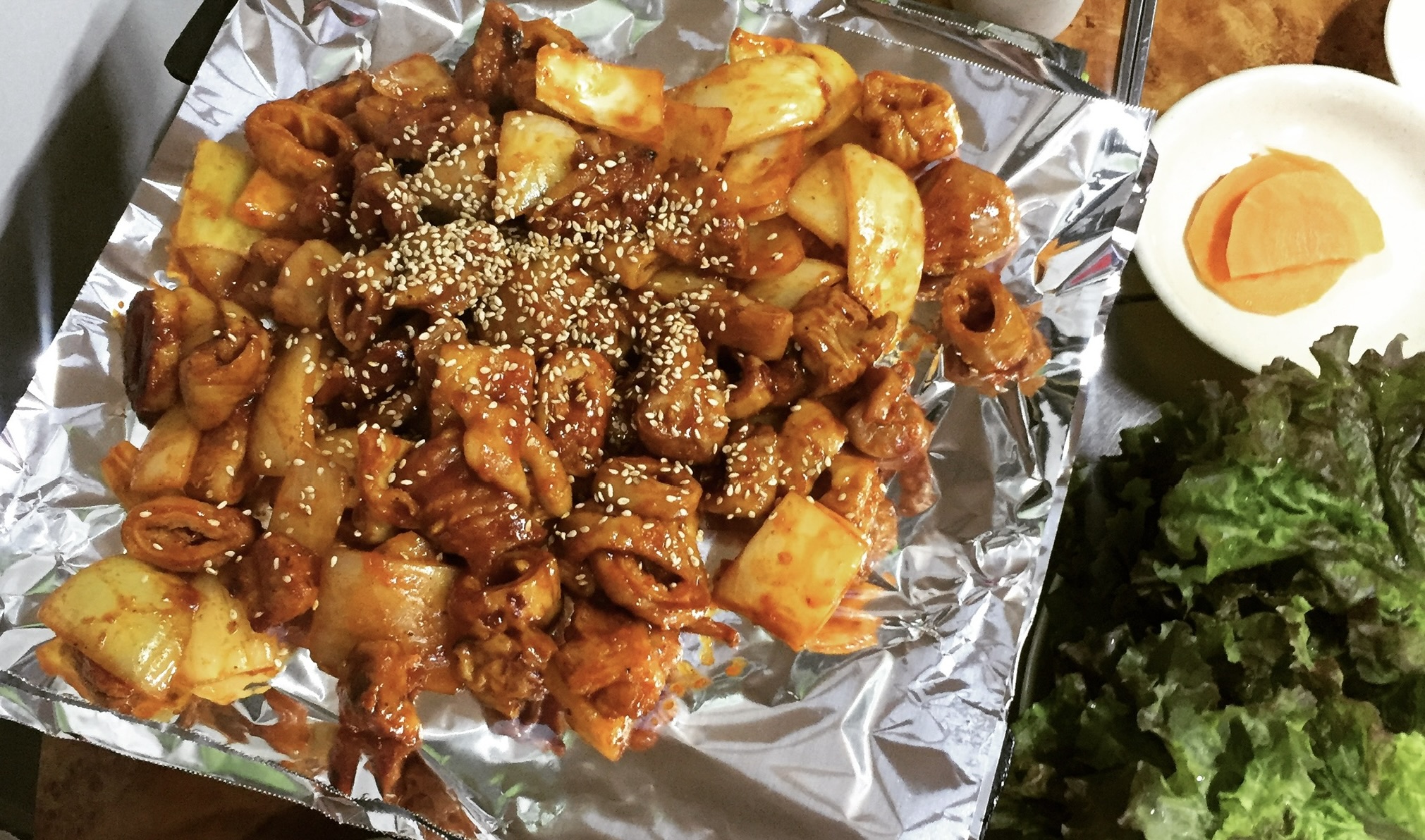 25년 전통 맛집 대박왕곱창 양념막창 700g 2인분 캠핑요리 파티음식 술안주 연탄구이 이미지 7