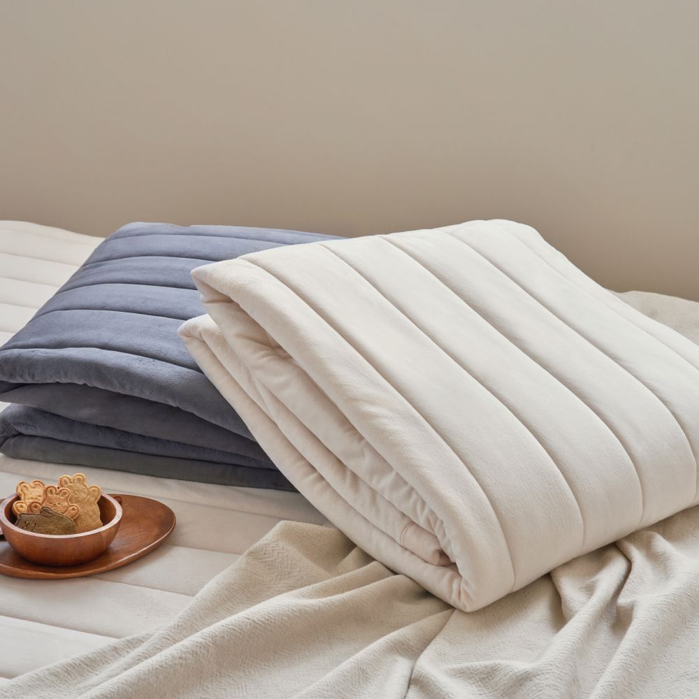 [네이버 단독] 프랑떼 극세사 이불세트 침대패드+차렵이불 겨울 고밀도 침구세트 SS