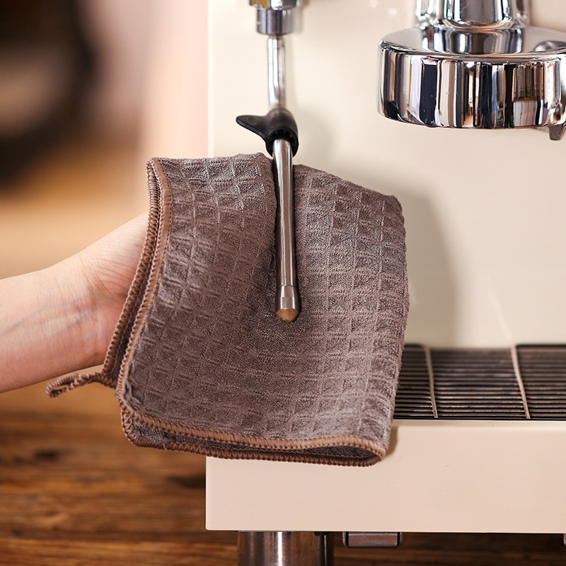 카페행주 브라운 주방행주 30x30 고리 와플형 도톰한 바리스타용품