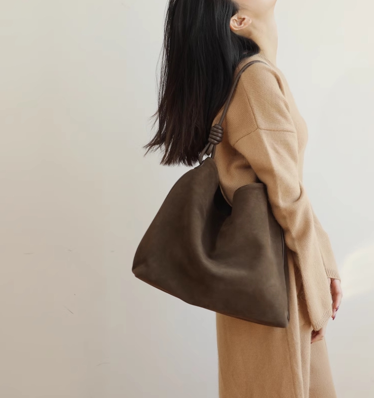 스웨이드 숄더백 가방 보부상 호보백 이부진 빅백 가방 이미지 6