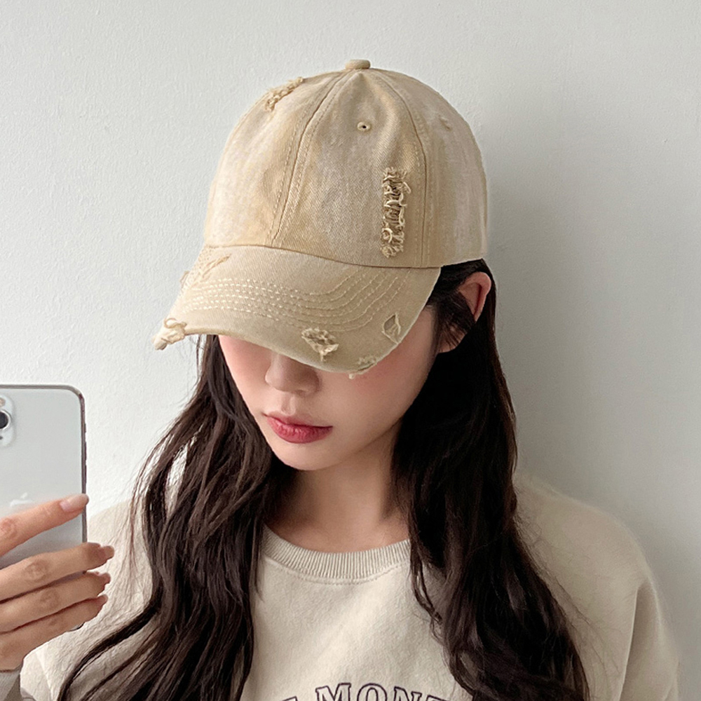 워싱코튼 무지 빈티지볼캡 캡 모자 남녀공용 모음 이미지 8