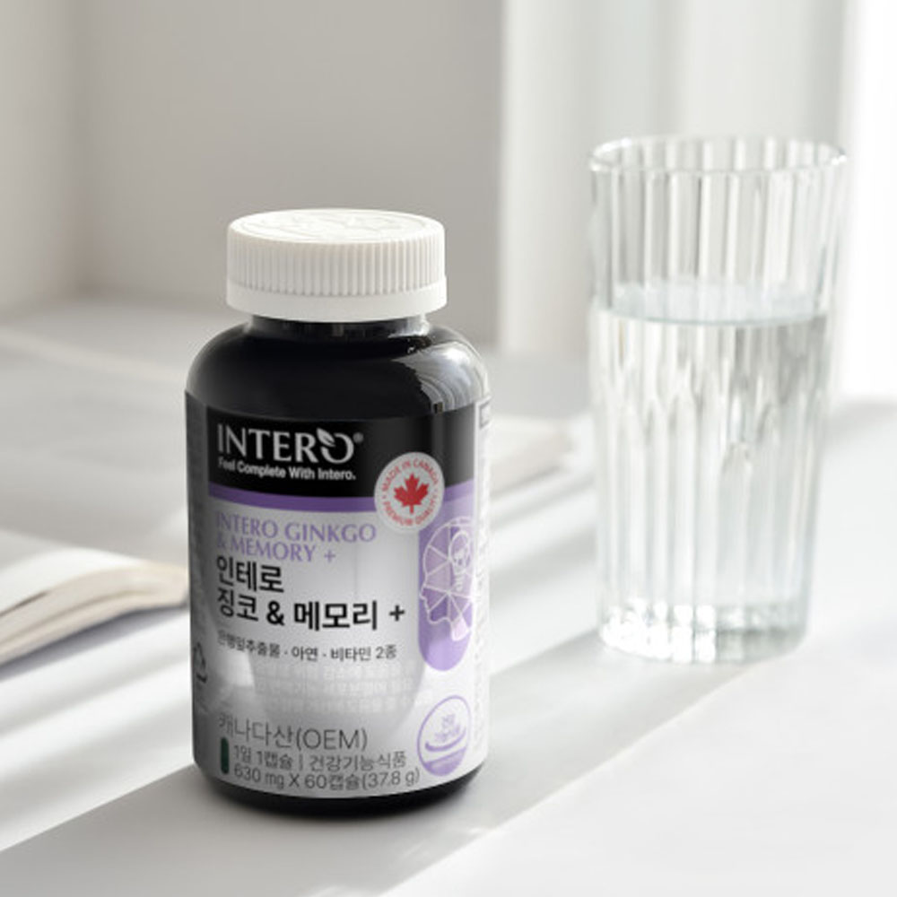 징코 플러스 빌로바 플라보놀배당체 은행나무잎추출물 캐나다산 60캡슐, 3개 - 상세 이미지 3