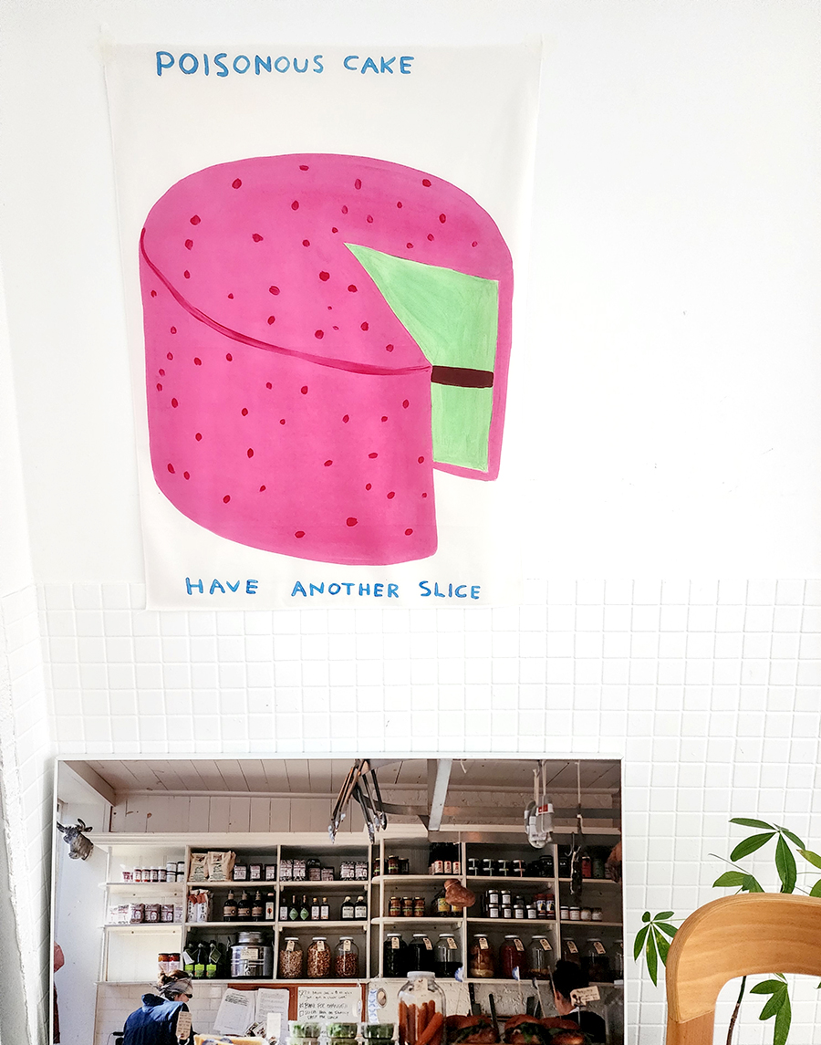 블랑쉬 핑크 케이크 패브릭 포스터73x95