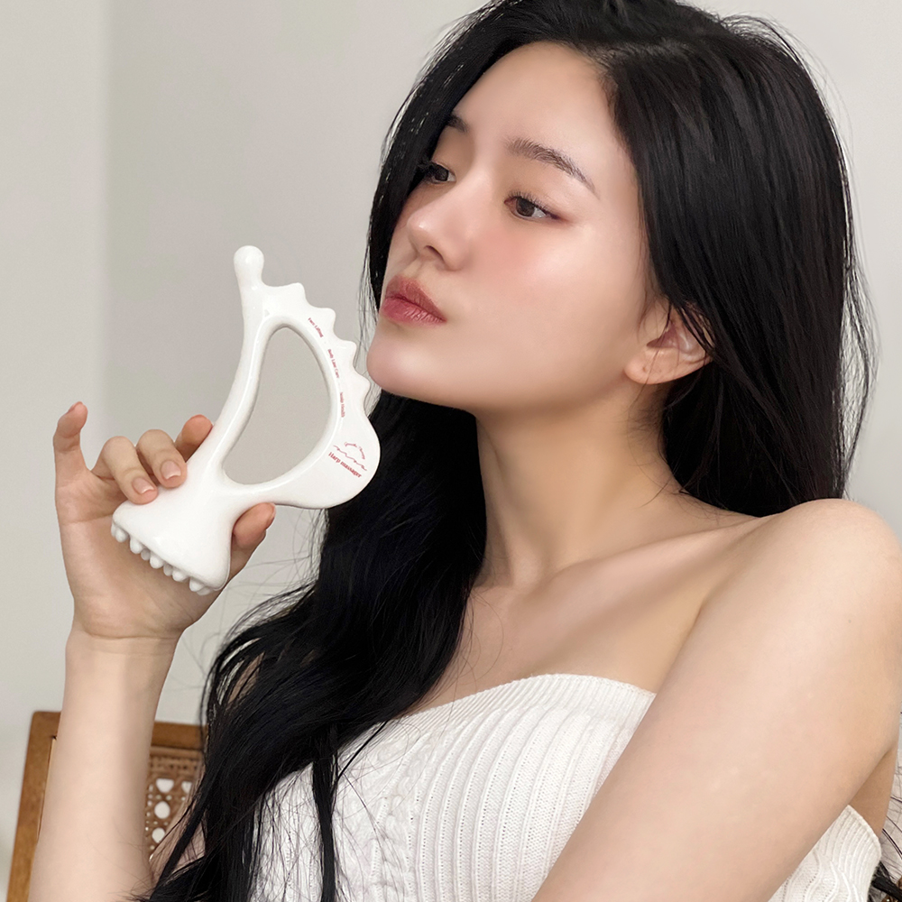 비바 도자기 괄사 마사지기 얼굴 바디 림프 - 상세 이미지 2