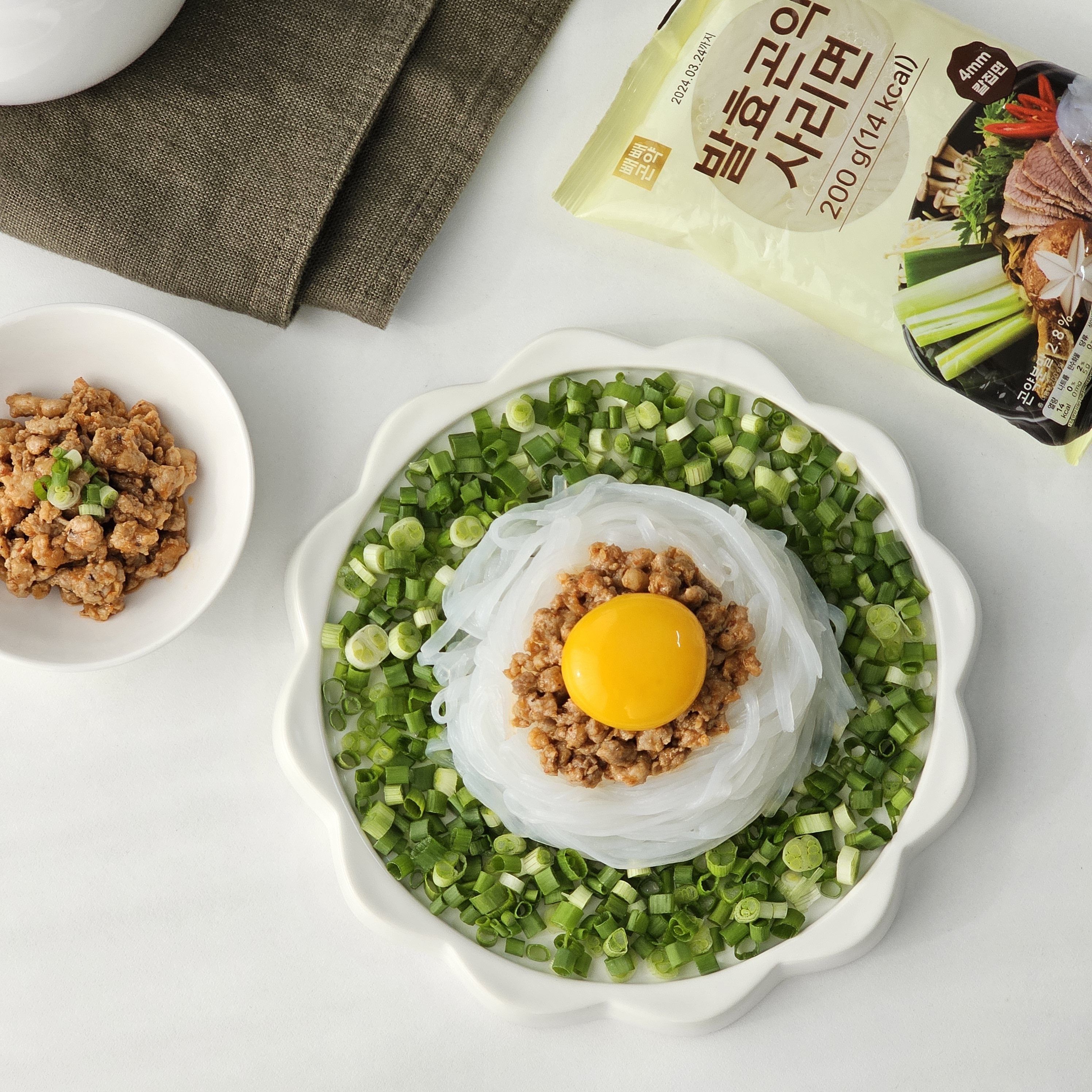 100g당 7kcal 빼빼곤약 발효곤약사리면200g x 10팩 - 상세 이미지 3