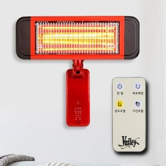 벽걸이 온열기 벽걸이 난로 근적외선 히터 온 열 선풍기 난로