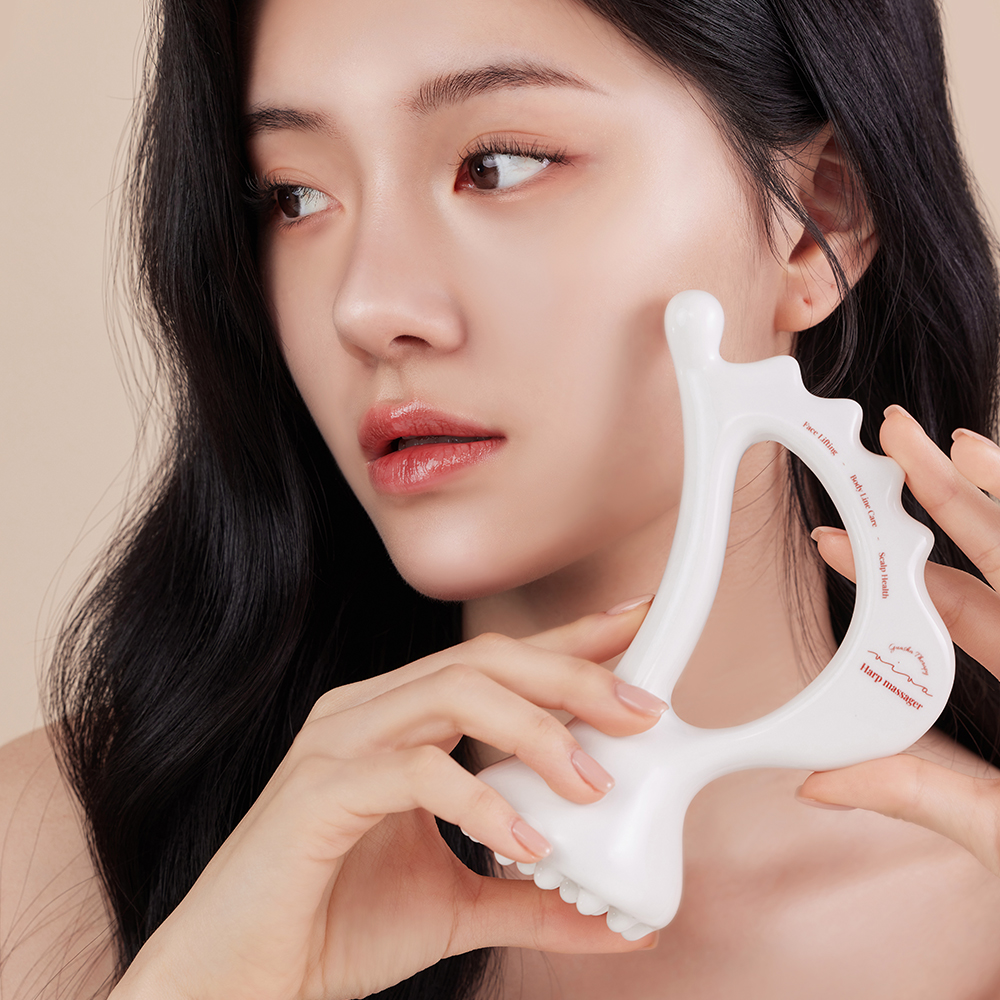비바 도자기 괄사 마사지기 얼굴 바디 림프+전용파우치 이미지 2