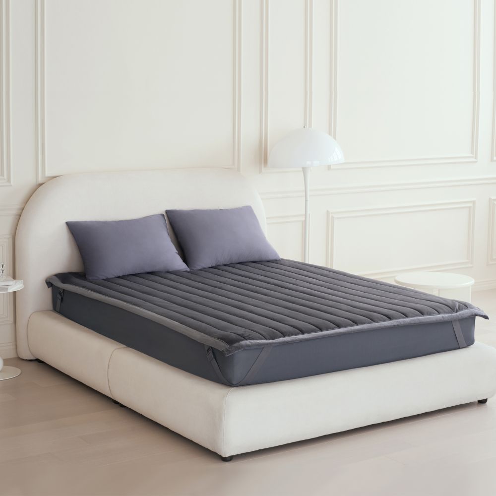 [네이버 단독] 프랑떼 극세사 이불세트 침대패드+차렵이불 겨울 고밀도 침구세트 SS