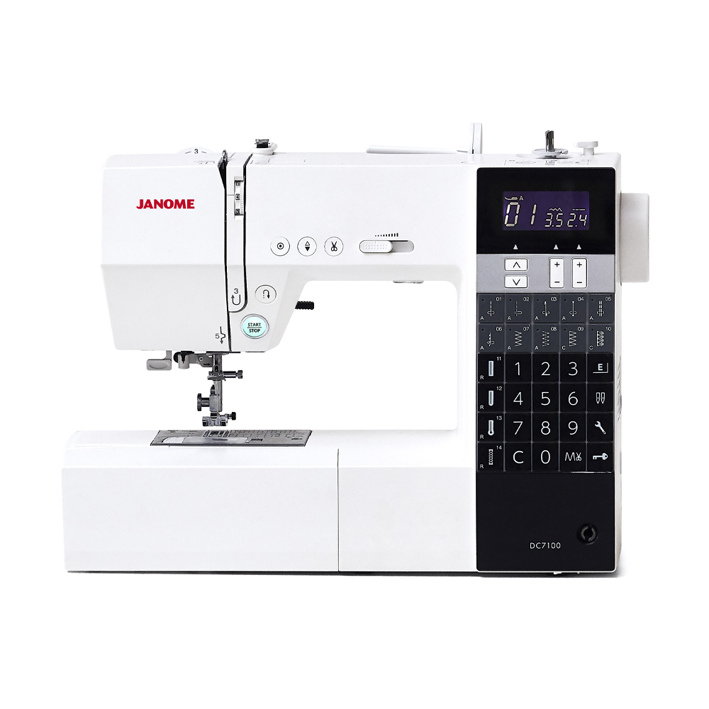 자노메 공식판매점 JANOME DC7100 하이엔드 자동사절 미싱 / 공구함세트 정품매트 이미지 2