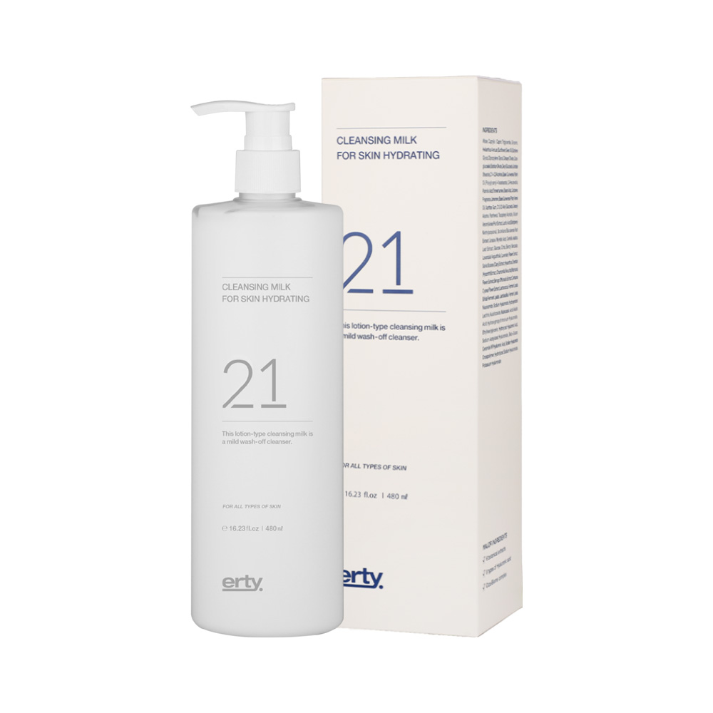 에르띠 21 피부과 약산성 에스테틱 클렌징밀크 로션 하이드레이팅 480ml 이미지 2