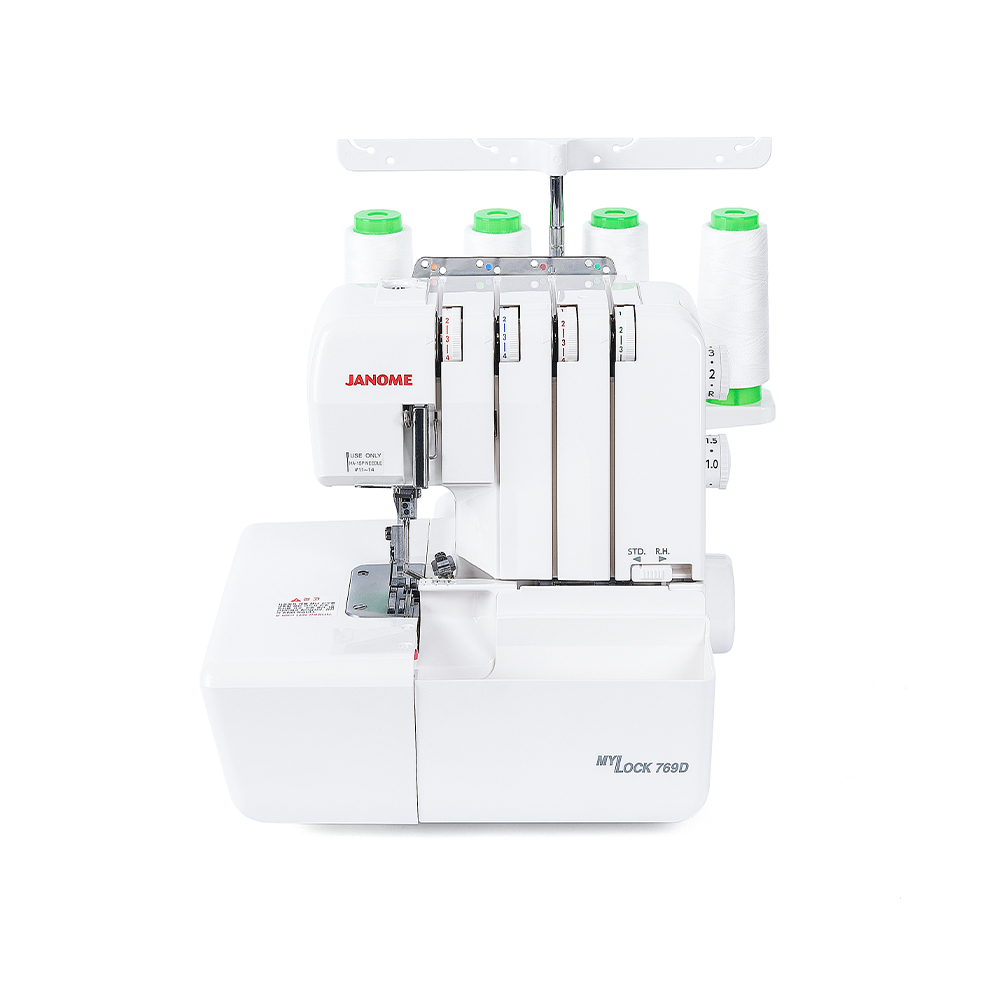 자노메 공식판매점 JANOME 769D 마이록 프리미엄 오버록 미싱 / 공구함세트