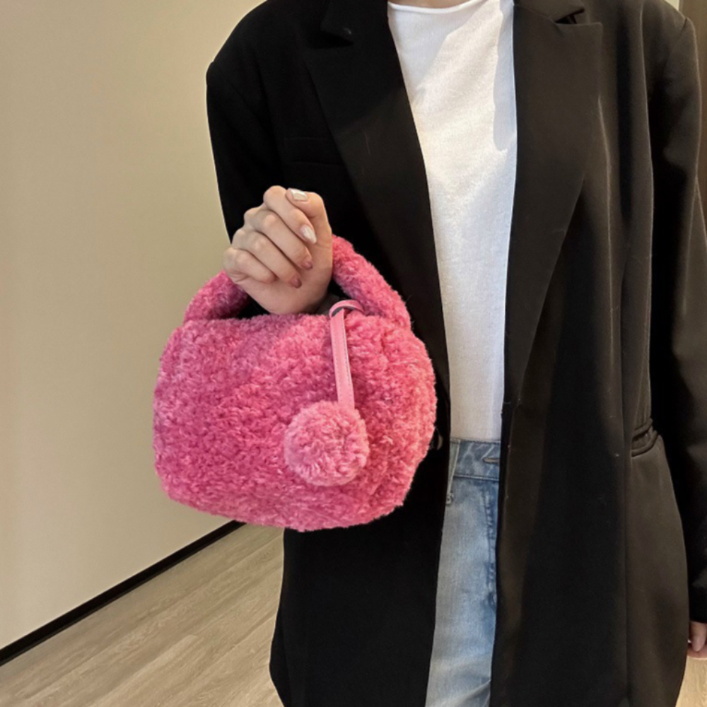 밍크털 가방 양털미니백 뽀글이가방 이미지 8