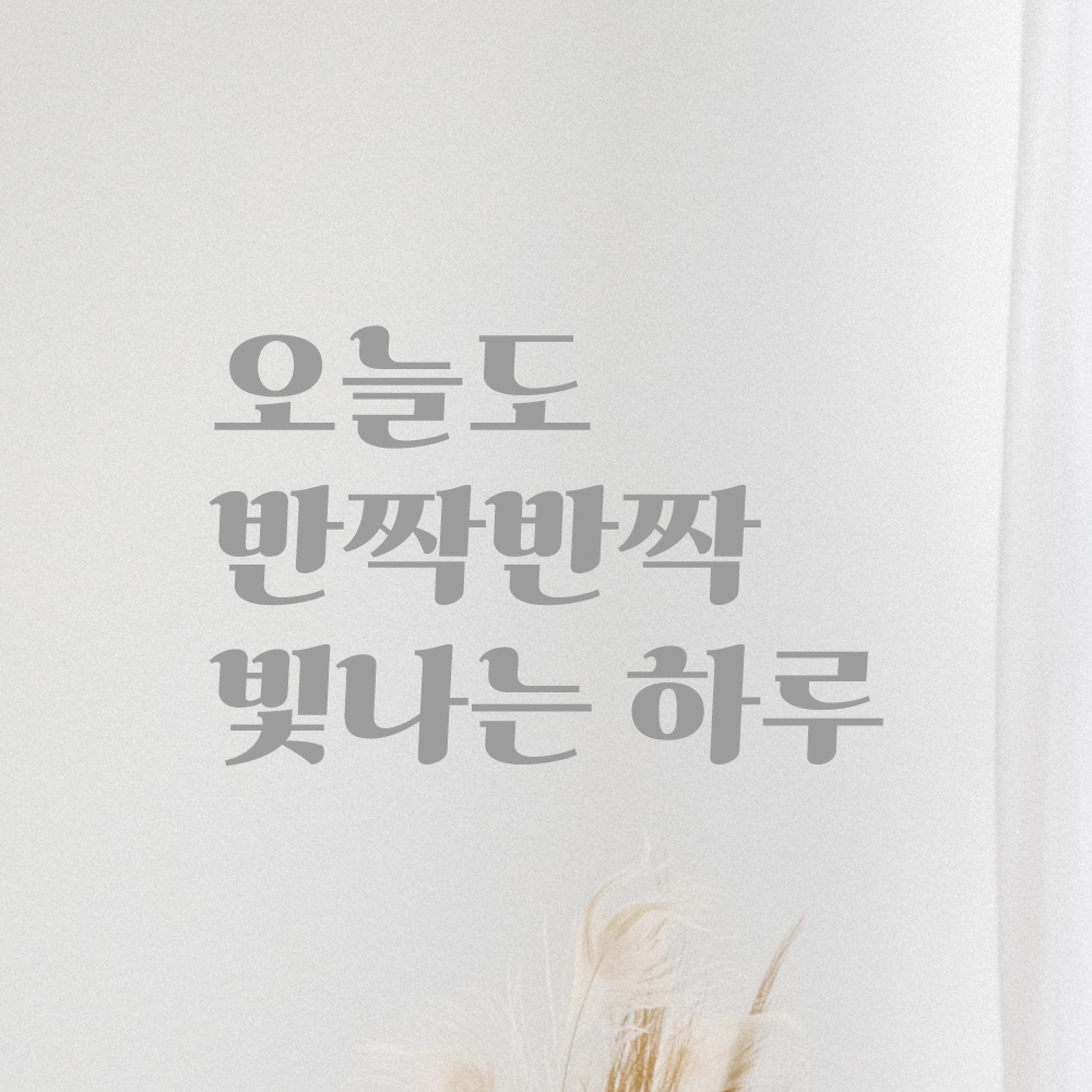 레트로 폰트 레터링 스티커 오늘도 반짝반짝 빛나는 하루 현관문 창문 거울 LG-034S검정 이미지 6