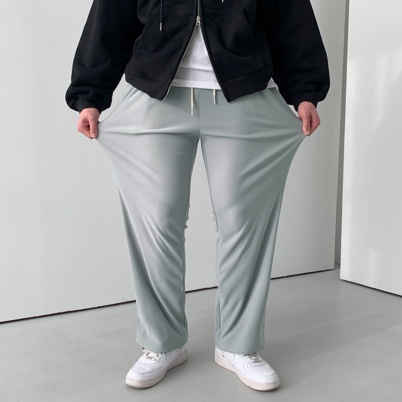 스판바지 남자겨울기모바지 통큰바지 카고 이미지 3